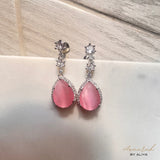 Elena AD Teardrop Set (2 earrings and Necklace)