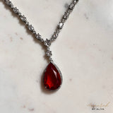 Elena AD Teardrop Set (2 earrings and Necklace)