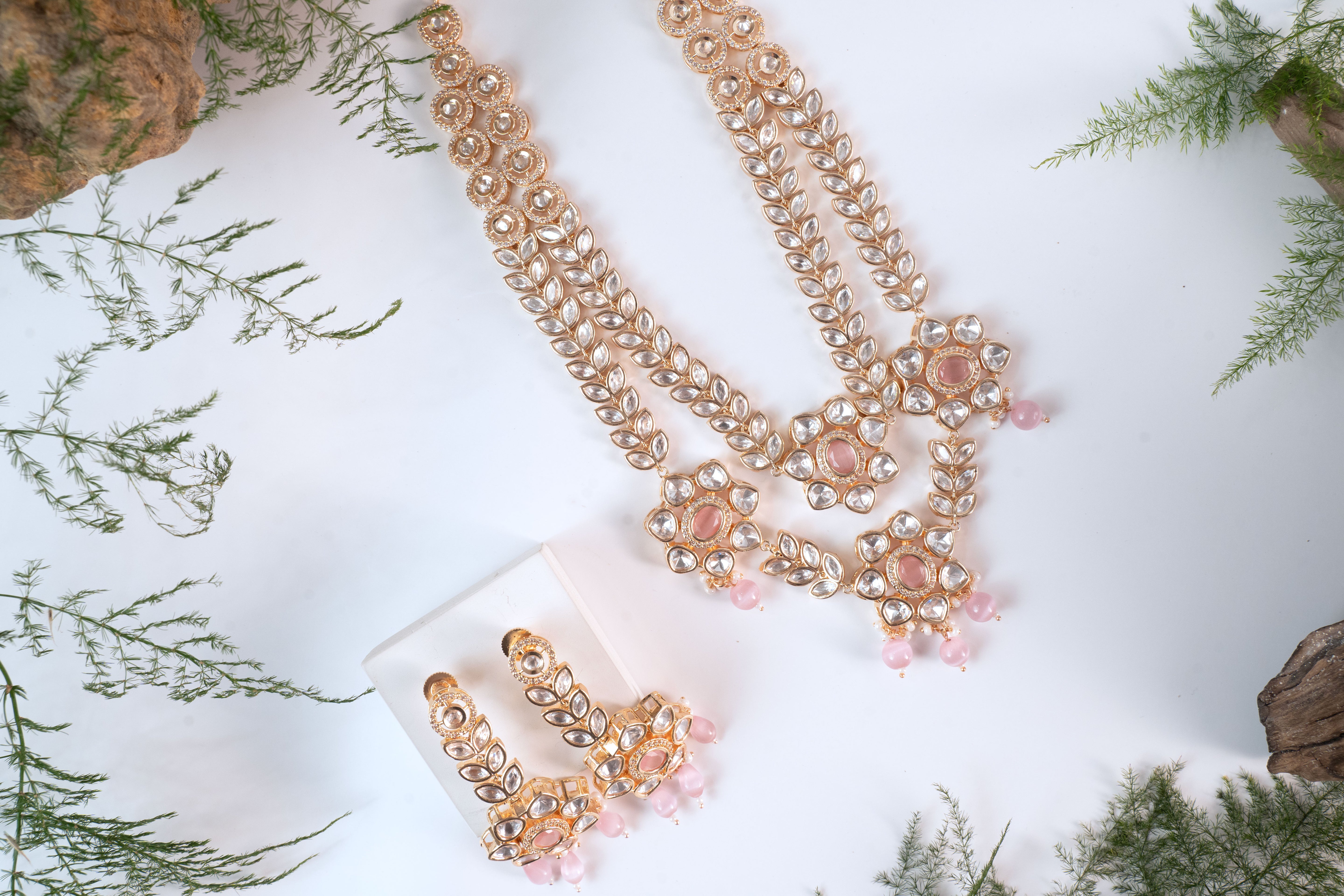 Maha Kundan Double layered set
