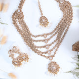 Jodha Rani haar necklace set Ivory with mangtika