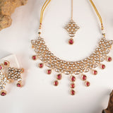 Ahana Necklace set with mangtika.