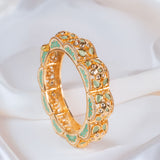 Raabiya Kundan Mint Bracelet