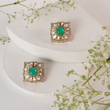 Firoza Kundan Earrings Set