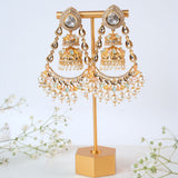Ghazal Multicolor Kundan Earrings Set