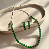 Monica AD Single Layer Set  (2 earrings and Necklace)