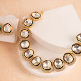 Anabiya Kundan AD Set (2 earrings and Necklace)