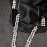 Monica Double layer American Diamond Necklace Set