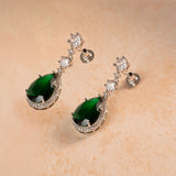 Elena AD Teardrop Set (2 earrings and Necklace)