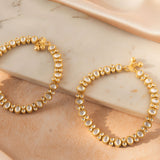 Kavya Kundan Golden Anklet(set of2)