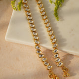 Ayana Kundan Golden Anklet(set of2)