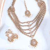 Jodha Rani haar necklace set Ivory with mangtika