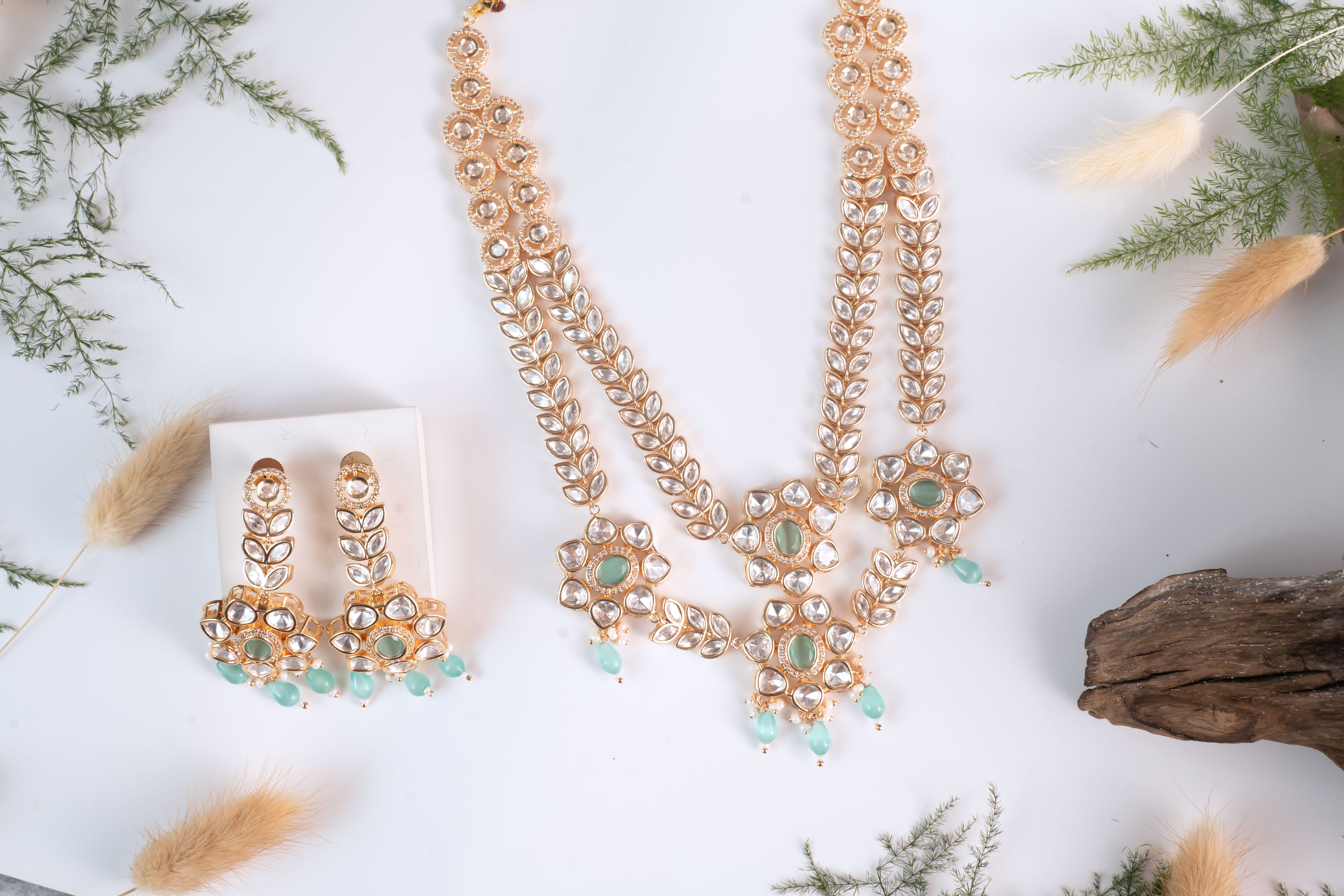 Maha Kundan Double layered set
