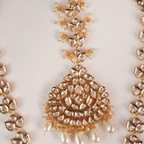 Shaheen  Kundan Necklace Ivory color with mangtika