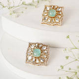 Firoza Kundan Earrings Set