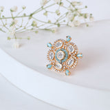 Ayesha Mint Kundan Earrings Set