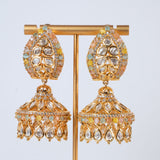 Urwa Mulicoloured Kundan Earrings Set