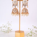 Subuhi Ivory Kundan Earrings Set