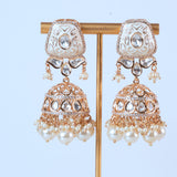 Subuhi Ivory Kundan Earrings Set