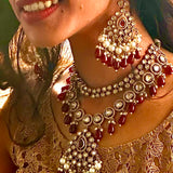 Anisha Kundan Double layer set