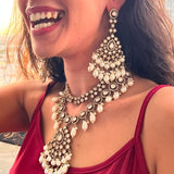 Anisha Kundan Double layer set