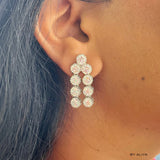 Monica Double layer American Diamond Necklace Set